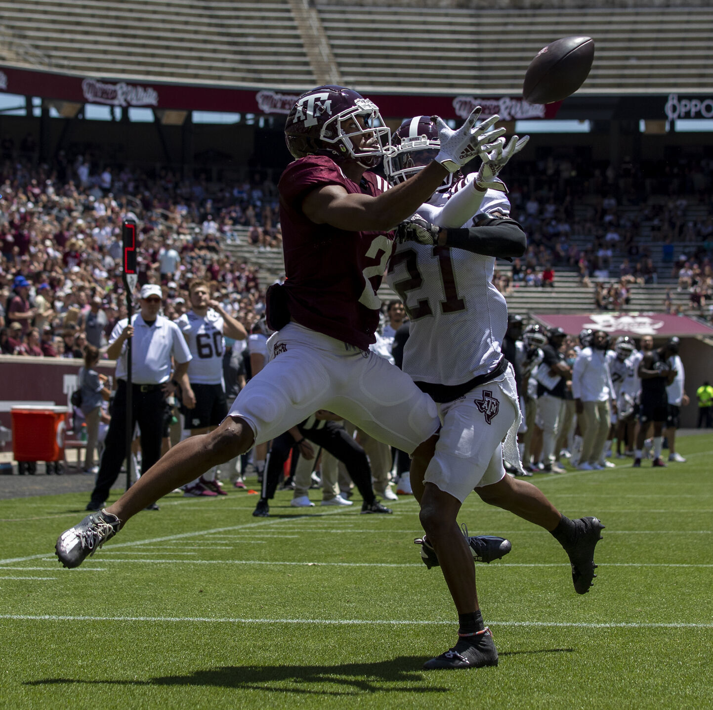Maroon & White